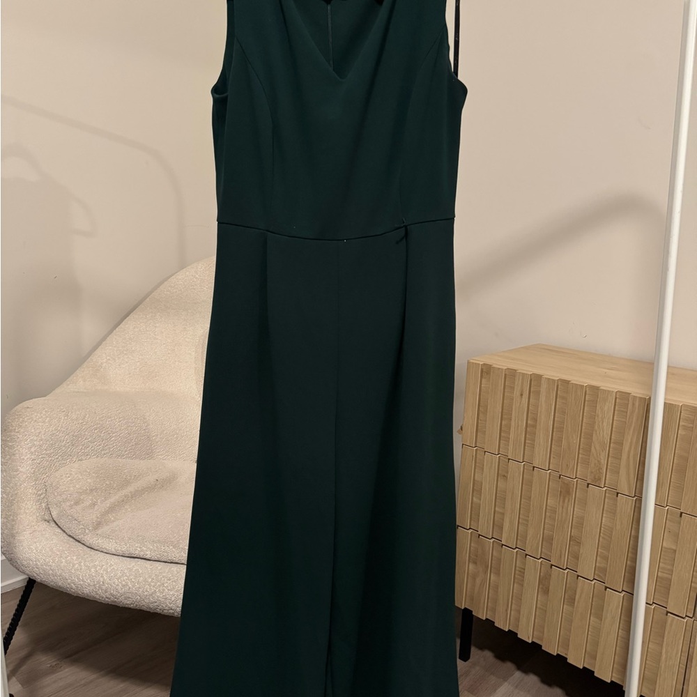 CK Dark Green Sleeveless Jumpsuit